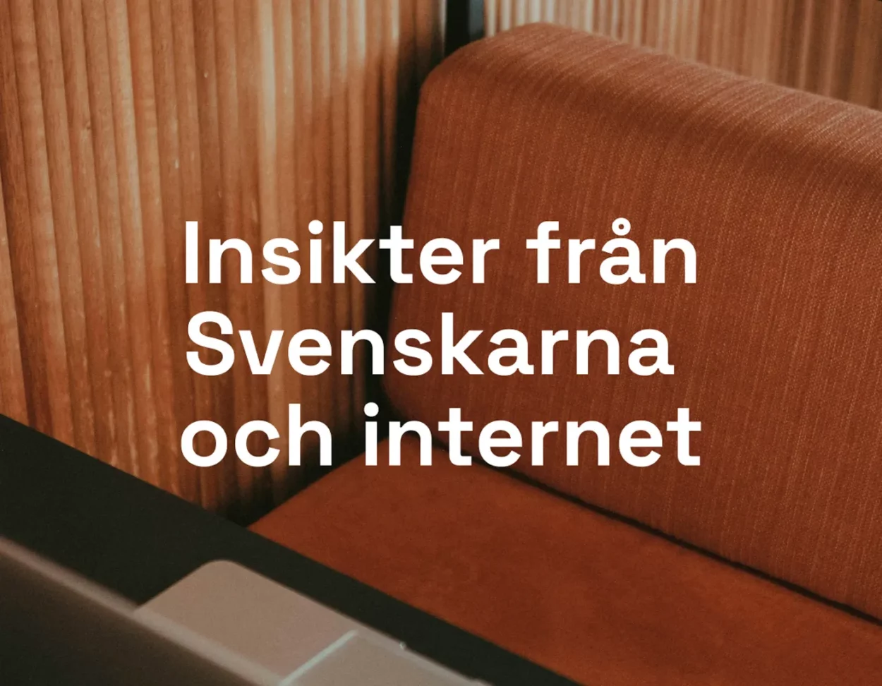 Qase insikter från Svenskarna och Internet 2025