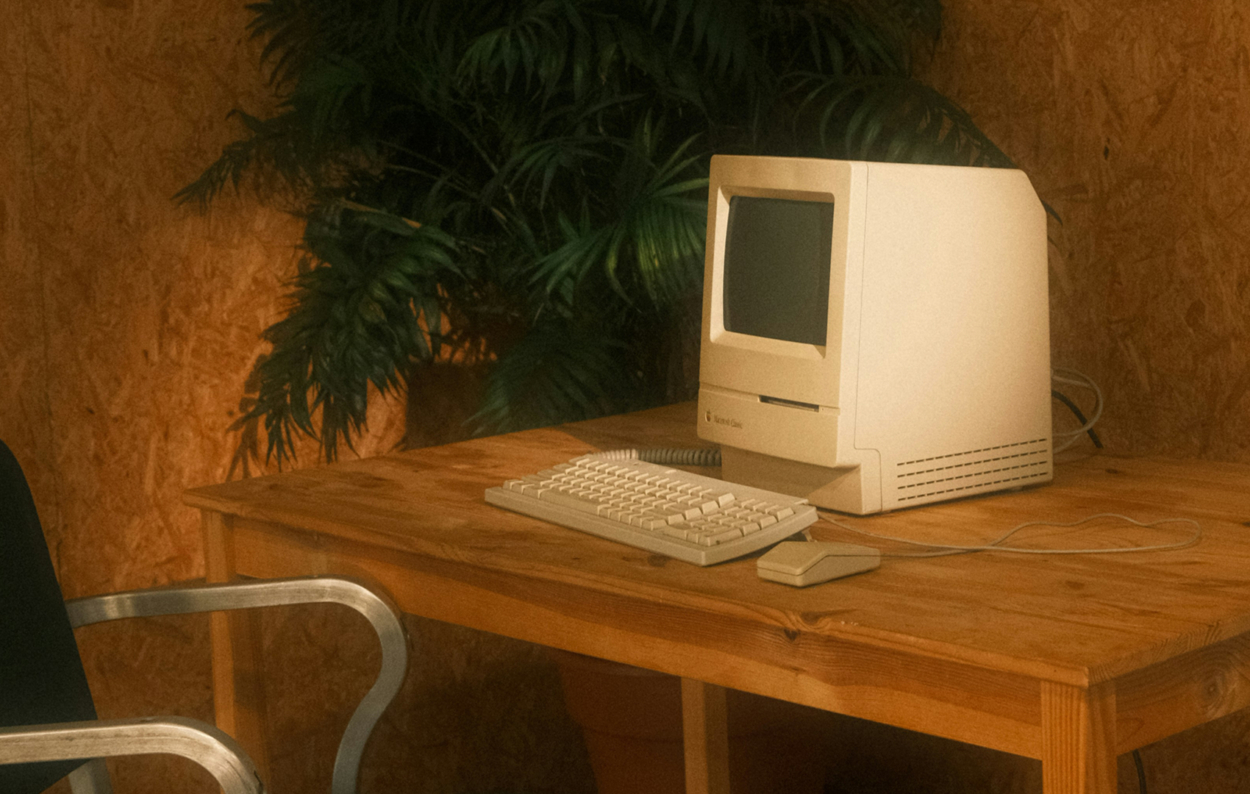 äldre modell av dator